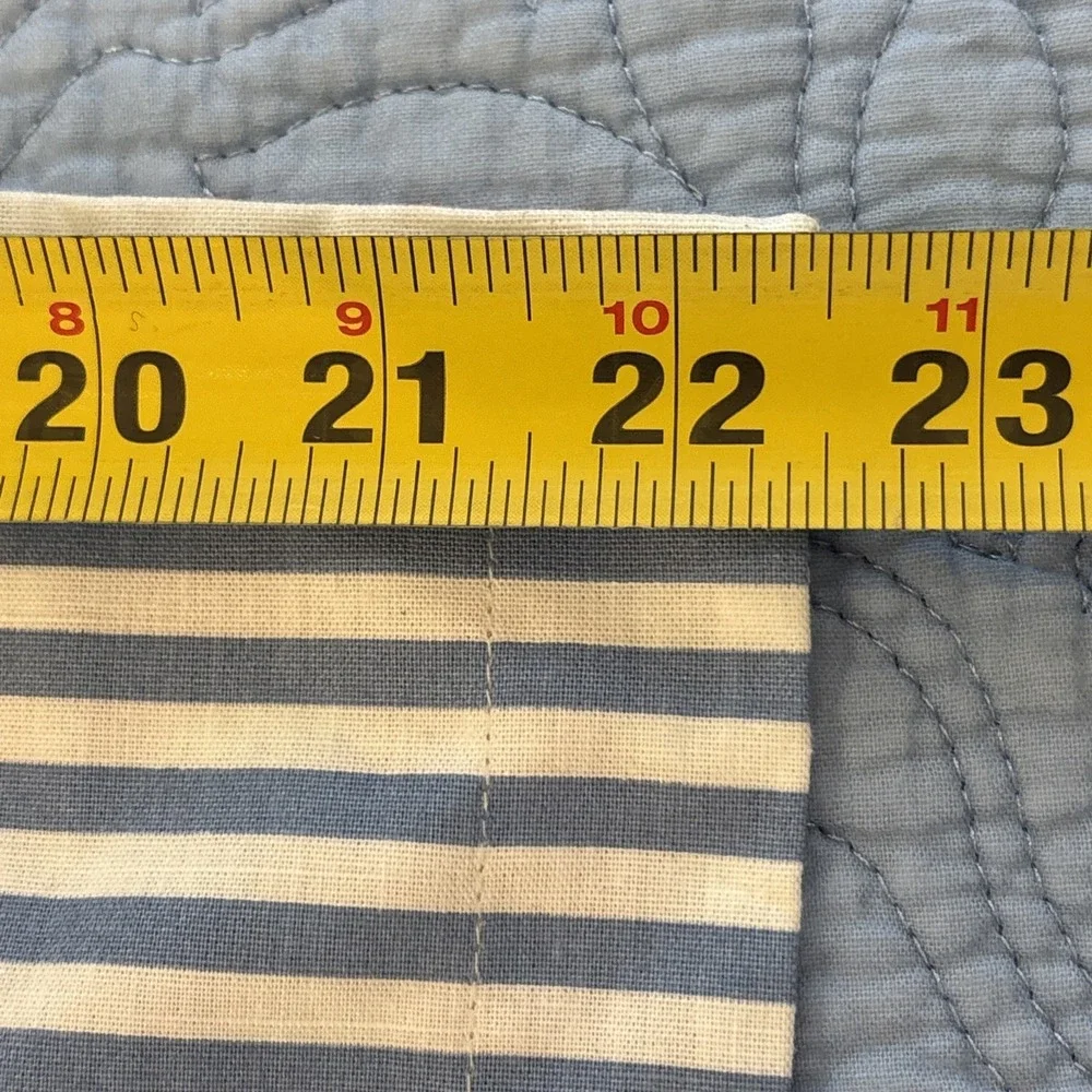 Ralph Lauren Pillow Sham Dominique Floral KING Reversible Stripe Cotton